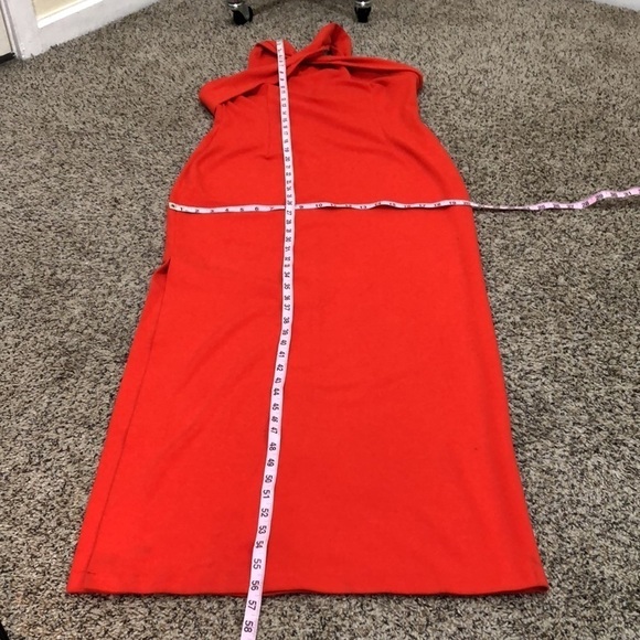NICHOLAS Halter Cross Formal Dress Size Red Maxi - Picture 13 of 14
